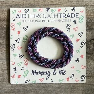 Mommy & Me Roll-On Beaded Bracelet 💜